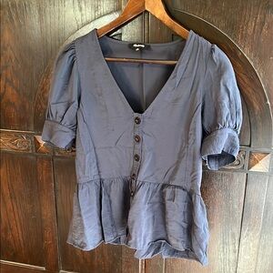 Madewell navy blue top